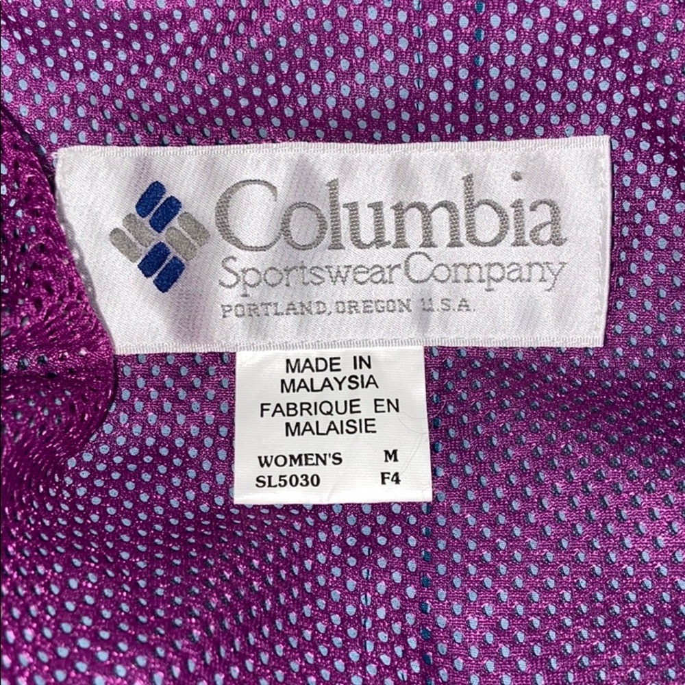 Columbia vintage 90s blue, pink, purple ski jacket - Picture 12 of 14